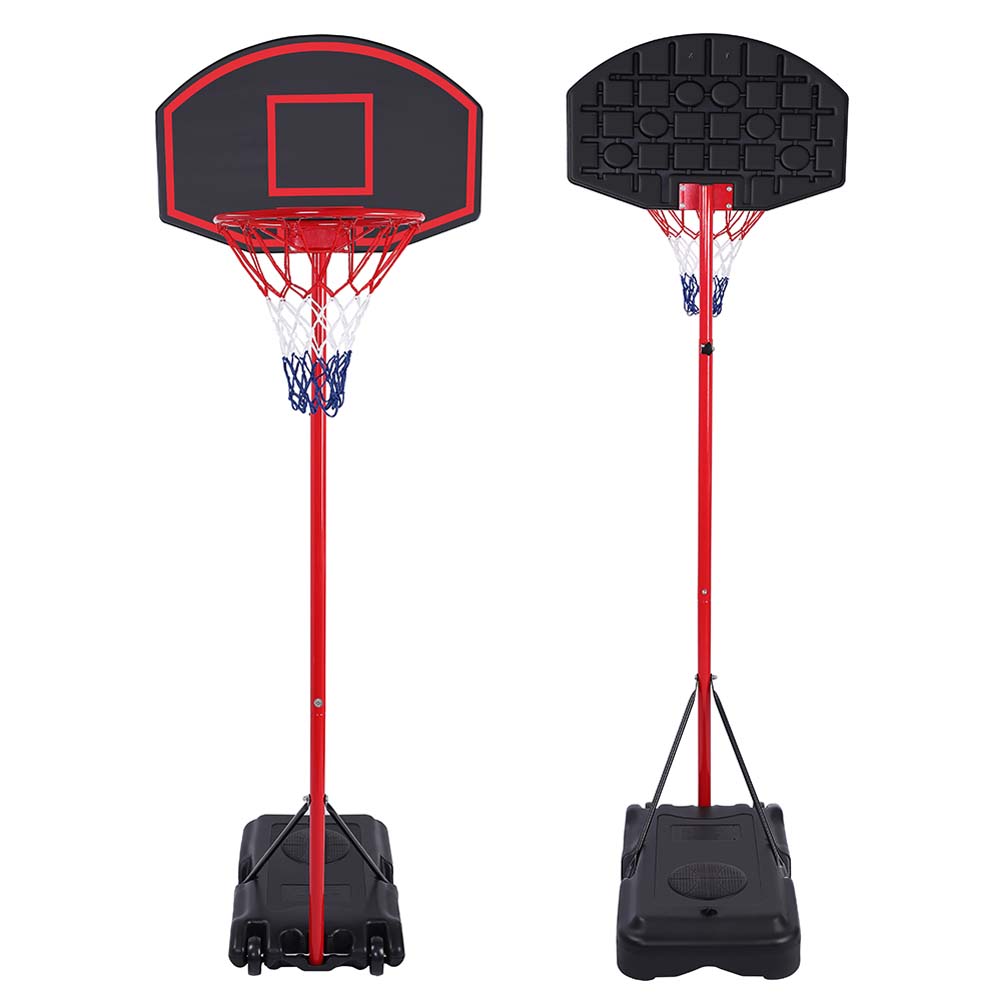 Hommoo Portable Basketball Hoop System with Wheels, Height Adjustable
