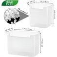 thumbnail image 2 of Yayun Refrigerator Organizer Box, Plastic Translucent Containers for Storage, Space-saving Refrigerator Side Door Organizer for Fridge Kitchen Fruits, Vegetables Storage (Clear, 7"x4"x5"), 2 of 8