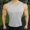 thumbnail image 6 of Fengqque Men's Workout Tank Tops Swim Shirts Quick Dry Running Athletic Sleeveless UV Protection Muscle Tees Gray XL(XL), 6 of 7