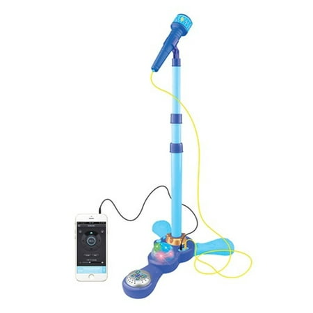 Microfono De Juguete Para Karaoke Con Luces En La Base Y Conexión Para  Celular