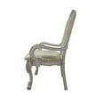 thumbnail image 3 of Aurora 26 Inch Tufted Dining Armchair Set of 2 Faux Leather Bone White, 3 of 6