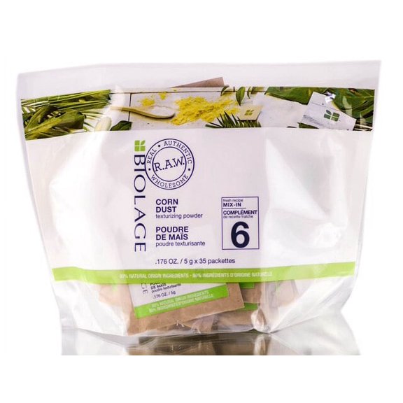Matrix Biolage R.A.W. Fresh Recipes Corn Dust Mix-In, 35, pack, Pack of 1 w/ Sleek Teasing Comb