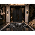thumbnail image 1 of La Dole Rugs black white abstract long runner 3x10 hallway (2'7" x 9'10", 80cm x 300cm), 1 of 5