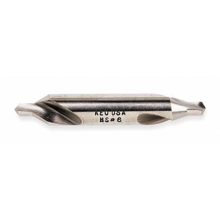 KEO 10300 Drill/Countersink Bit, 60 Deg, #3, HSS, BRGT