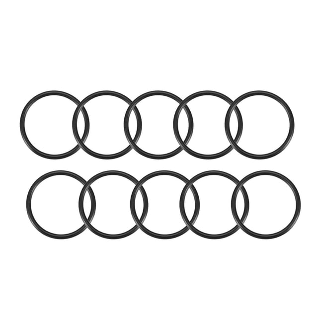 10 Piezas Anillo de goma flexible NBR de 27 mm de diámetro y 2 mm de grosor para sellado