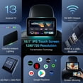 thumbnail image 3 of Monitor multifuncional para reposacabezas de TV de coche Android 13 de 10,1 pulgadas para asiento trasero, reproductor de vídeo con pantalla táctil IPS, compatible con WiFi/Bluetooth/Mobile Mirror Lin, 3 of 5