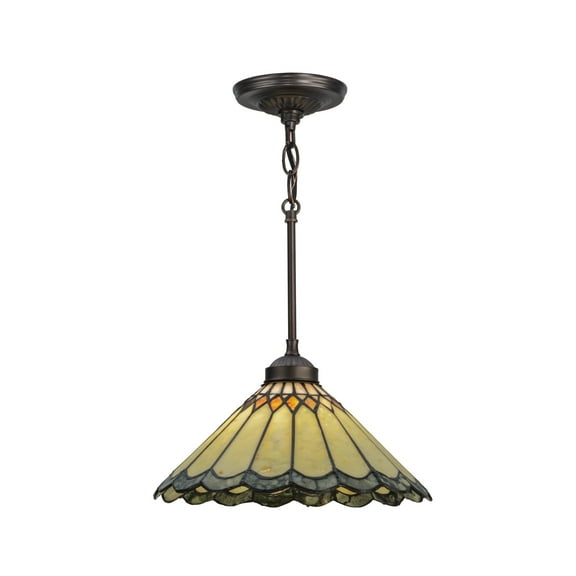 12 Inch Wide carousel jadestone Pendant