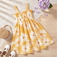 thumbnail image 6 of Mifsaly 2 Piece Dress Sets for Toddler Girls Cute Heart Print Smocked Sleeveless Sundress and Bucket Hat Cute Summer Beach Vacation Casual Matching Outfits, 6 of 9