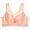 Beige, variant on QLEICOM Everyday Bras for Women, Women's Comfort Lift Wirefree Bra Yoga Sports Front Closure Extra-Elastic Breathable Lace Trim Bra Underwear Bras No Underwire Pink Cup 36/80BC