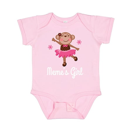 

Inktastic Meme Girl Ballerina Monkey Gift Baby Girl Bodysuit