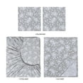 thumbnail image 5 of Mainstays Super Soft Brushed Microfiber Bed Sheet Set, Queen, Gray Floral, 4 Piece, 5 of 12
