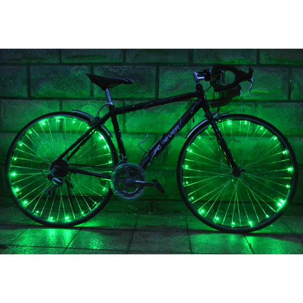 Cadena de luces LED Sunloudy para bicicleta, conducción segura, resistente al agua, novedad, accesorios prácticos para montar en bicicleta de noche Sunloudy elegante