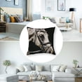 thumbnail image 5 of nygtbtfer Oil Painting Throw Pillow Case Design Printed Decorative Pillow Covers Black Background Square Cushion Case Pillowslip Pillowcase () White, 5 of 7