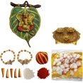 thumbnail image 1 of WC_Raksha Bandhan Ensemble de Rakhi Festif - Combinaison de Rakhi pour Frères et Sœurs - Lot de 2 Rudraksha Rakhi/Roli Chawal Panier/ganesha Mural Suspendu/carte de Vœux Spéciale/, 1 of 8