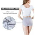 thumbnail image 3 of Women's High Waisted Cotton Underwear Ladies Soft Full Briefs Panties Multipack, 3 of 11