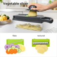 thumbnail image 4 of Cortador de Verduras 16 en 1 con Recipiente Cortador de Verduras Multifunción para Cocina Portátil Fácil de Limpiar, 4 of 5