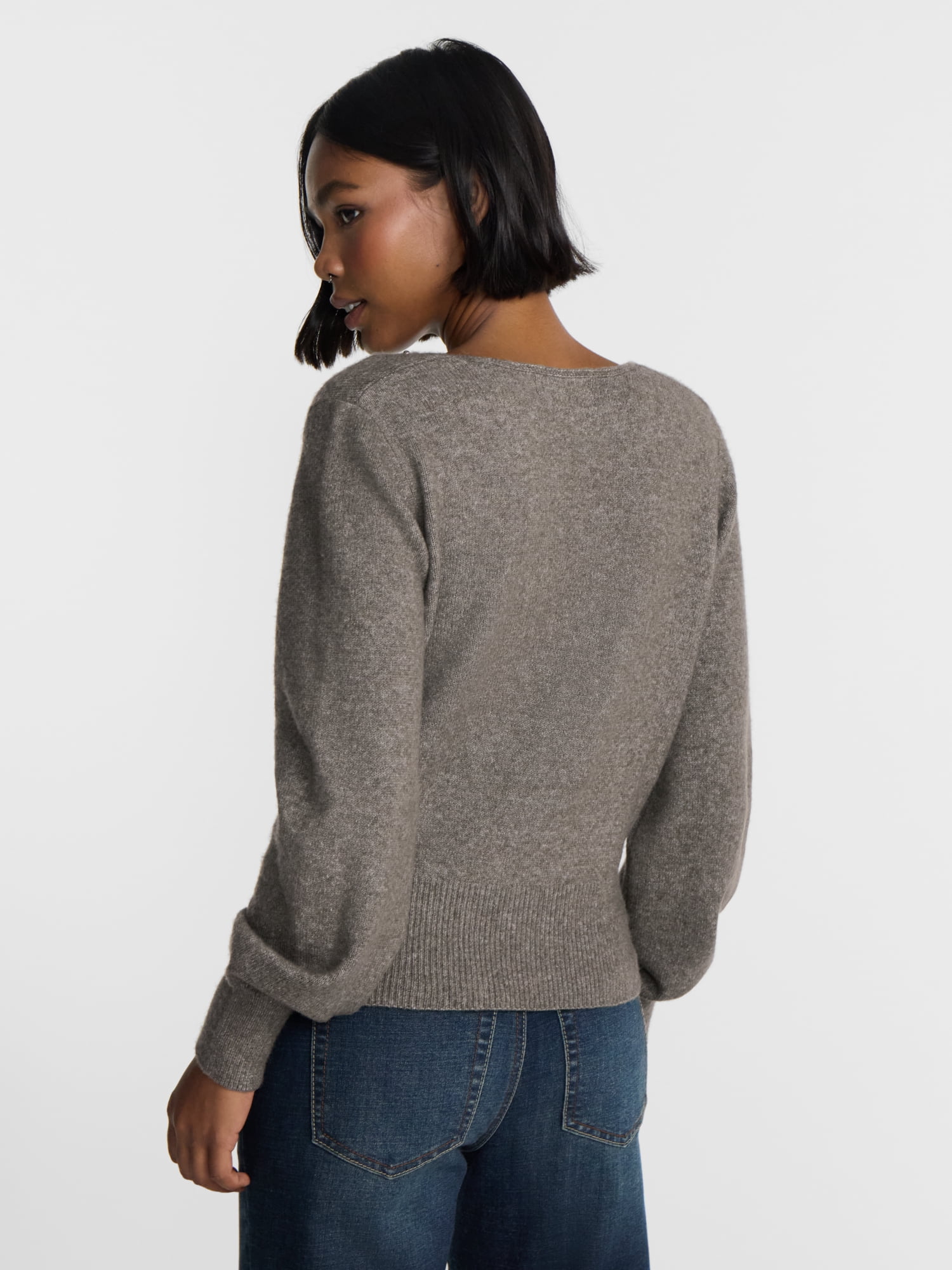 No Boundaries Surplice Pullover with Studs, Women’s XXS-XXL