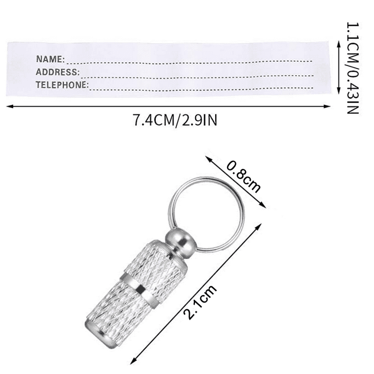 10 Pieces Address Tag Dogs Cat Dog Tag Animal Tag With Key Ring