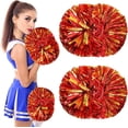 thumbnail image 1 of LINLIN Pom Poms Cheerleader 2 Pieces Metallic Cheerleading Pompons Flower Ball, Aerobics Cheerleading Pom Poms, for Sports Dance Cheerleading Pompons Plastic, 1 of 7