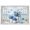 Unframe-style, variant on Coastal Beach Wall Art Rustic Farmhouse Ocean Window View Blue Floral Decor