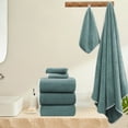 thumbnail image 2 of Xuniizn Bath Towel and Wash Cloths Set: 3xSquare Towel, 1xBath Towel, cotton, Highly Absorbent & Fade Resistant, 2 of 7