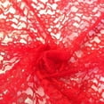 thumbnail image 2 of Raschel Lace Fabric 60" Wide Polyester French Floral by the yard (Red), 2 of 3