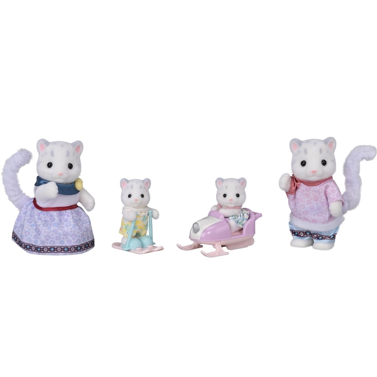 Calico Critters Snow Leopard Family, Set of 4 Figures photo 1