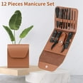 thumbnail image 3 of 16PCS Manicure Set, Stainless Steel Nail Care Kit, Nail Grooming Kit with Leather Storage Case, 3 of 7