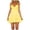 C1-Yellow938, variant on Lace Bust Mini Dress For Women Tiered Ruffle Hem Slim Waist Vacation Party Sundress