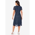 thumbnail image 5 of Roaman's Women's Plus Size Keyhole Lace Dress, 5 of 5