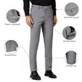 thumbnail image 6 of Antonio Uomo Men’s Suit Set – Slim Fit 2 Piece Single Breasted Double Button Jacket Pants for Business Wedding Dress Suits Beige 38, 6 of 7