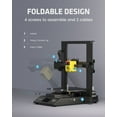 thumbnail image 6 of FOKOOS Foldable 3D Printer F3 ,Dual Z-axis,99% Pre-Assembled Works with TPU/PLA/PETG Direct Drive, 0.1mm High Precision, Touchscreen Open Source 235x235x250mm, 6 of 7