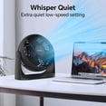 thumbnail image 5 of Shinic 8" Turbo Fan, 3-Speed Air Circulator, High Velocity, Adjustable Tilt, Wall-Mountable Desk Fan, 5 of 9