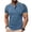 Light Blue, variant on Men's Short Sleeve Casual Shirts Crew Neck 3 Buttons T-Shirt Solid Color Lightweight Beach Vacation Tops