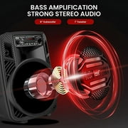Pyle Portable Bluetooth PA Speaker - 300W Rechargeable Outdoor Bluetooth Speaker Portable PA System