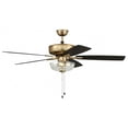 thumbnail image 3 of Craftmade  52" Pro Plus 101 Ceiling Fan - 52 Satin Brass, 3 of 16