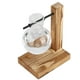 thumbnail image 3 of Innovative Planter Vase with Wooden Stand Transparent Glass Hydroponics Vase Desktop DecorationType A, 3 of 4