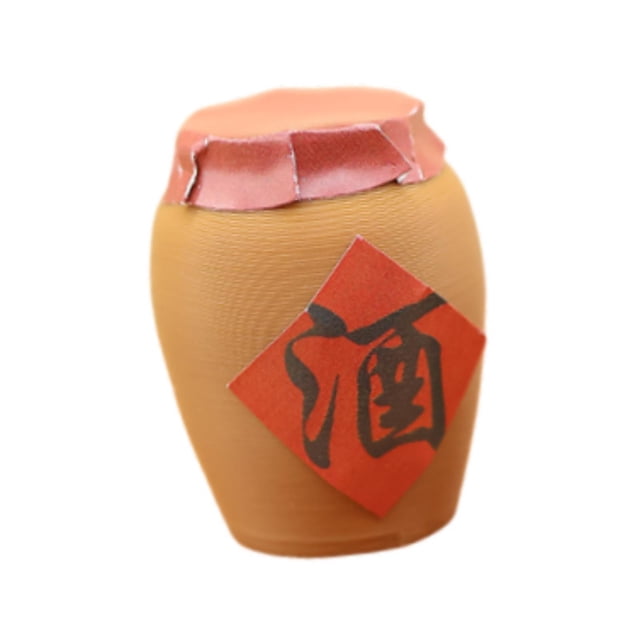 Mini jarra de vino en modo casa de muñecas, botella de vino, accesorios para casa de muñecas, juego de simulación para M
