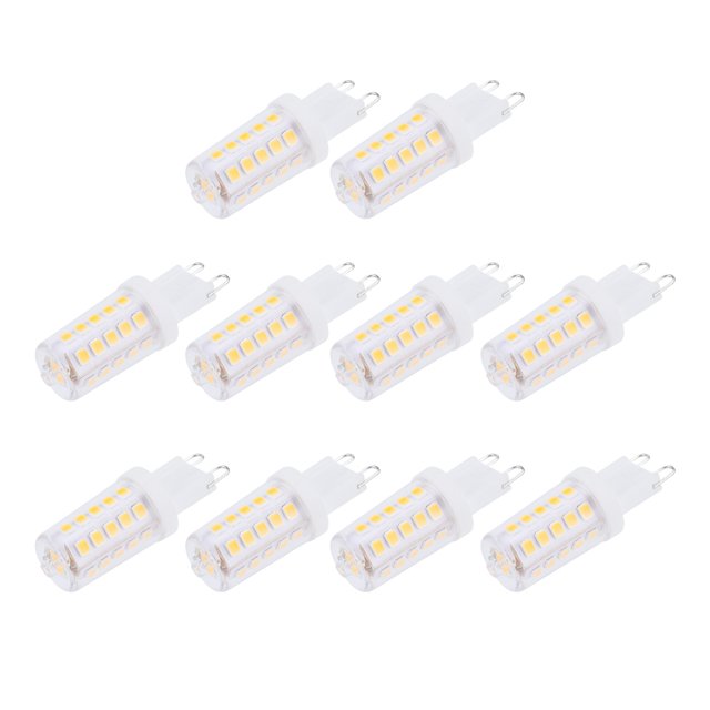Base 10 Uds G9 Base bombilla LED 3W 32LED BiPin bombilla para lámpara de pared lámpara 230V blanco cálido ANGGREK Otros