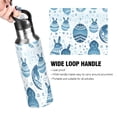 thumbnail image 4 of Easter Eggs Boho Sports Water Bottle with Straw Lid Insulated Stainless Steel Leak Proof BPA Free Thermal Mug with Handle for Gym Yoga Cycling Camping, 4 of 8