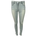thumbnail image 2 of 3X1 Women's Contrast Mid Rise Skinny Poclets Jeans, Bleach White, 26, 2 of 4