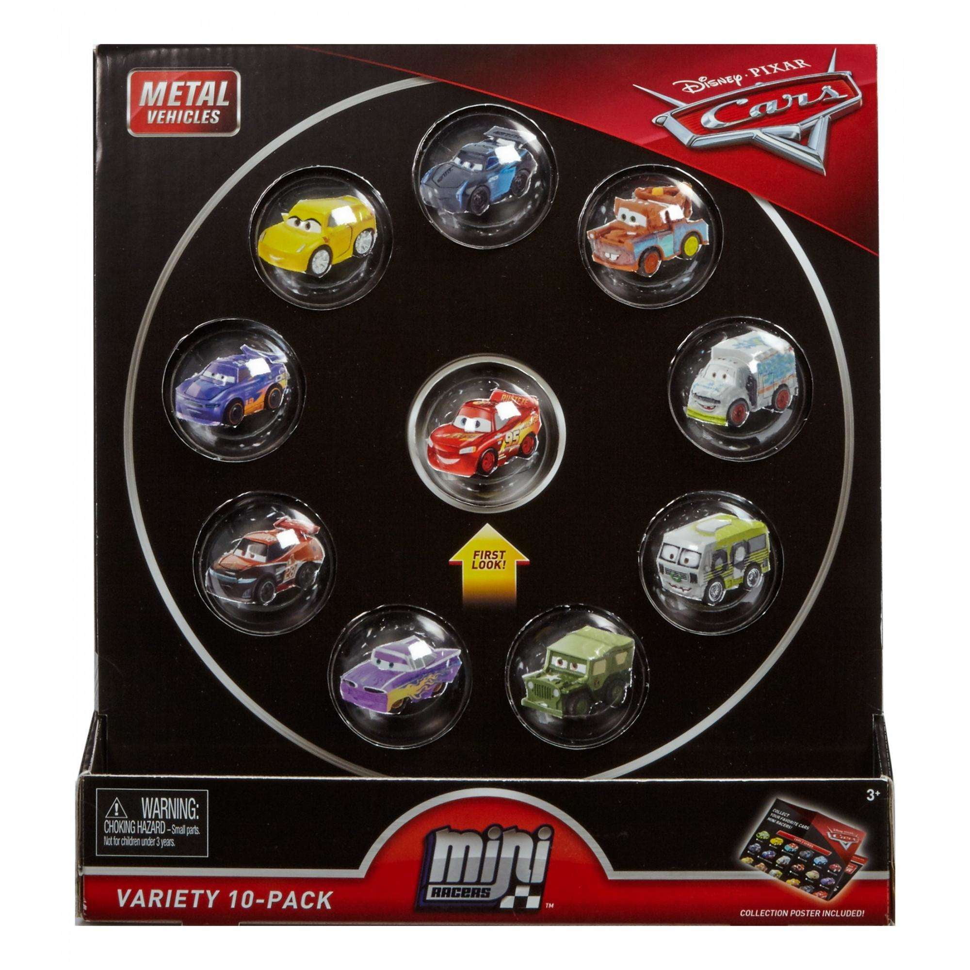 disney cars mini racers 10 pack