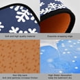 thumbnail image 2 of SKYSONIC Snowflake 2 Pieces Kitchen Rug Cushioned Anti-Fatigue Kitchen Rugs Set for Home Office Laundry,19.7" x 27.6"+19.7" x 47.2", 2 of 7