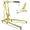 Yellow, variant on Lumiparty 2 Ton Folding Engine Hoist with Lever, 4400LB Hydraulic Cherry Picker Hoist Lift, Shop Crane with 6 Casters, Telescopic Boom for Lifting Motors, for Garage, Workshop and Repair, Black