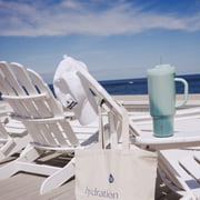 TAL Stainless Steel Hudson Tumbler with Straw 40 fl oz, Shimmering Green