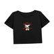 thumbnail image 4 of Camisa corta casual de verano para mujer con cuello redondo para oficina, trabajo, camping M, 4 of 7