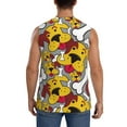 thumbnail image 4 of Kdxio Cute Dog for Men's Muscle T-shirt,Sleeveless for Workout Running Athletic Gym Lounge Casual, 4 of 7