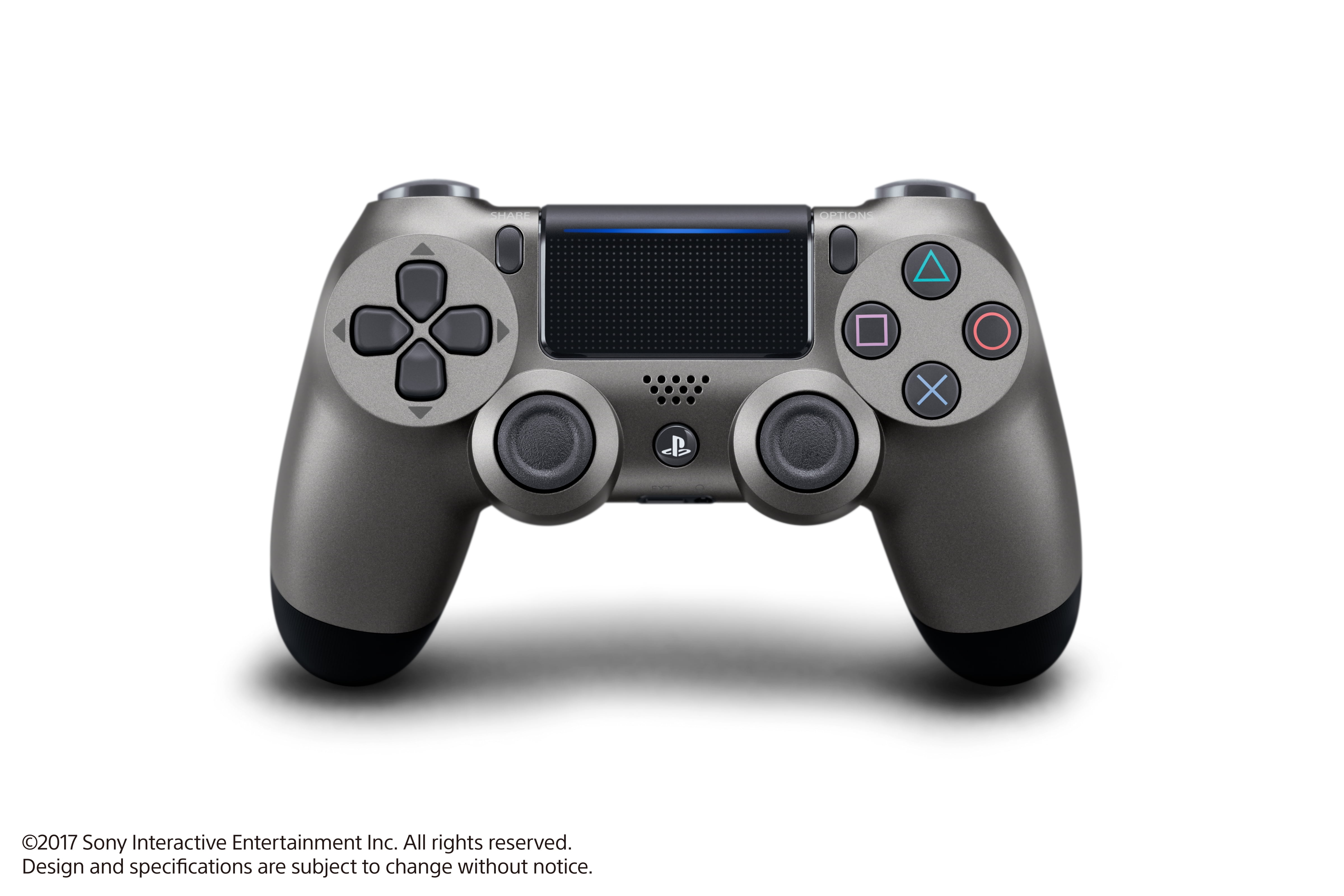 steel gray ps4 controller