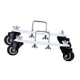 thumbnail image 2 of jinwen 2 Pieces Radiator Brackets Mobile Pulley Bracket Nylon Heavy Duty Universal Easy Black Wheel, 2 of 9