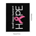 thumbnail image 3 of Bmisegm Flannel Cancer | Cute Warm Ribbon Blanket Chemotherapy Chemotherapy Blanket Cancer Air Conditioning Blanket Thickened Blanket Nap Blanket 3 Warm Heated Blanket A One Size, 3 of 9
